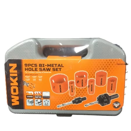 Wokin 9Pc Hole Saw Set. 756509